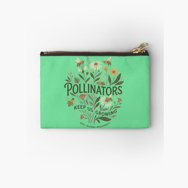 Item preview, Pollinators Keep Us Growing | Bee Botanical Nature Artwork designed and sold by Amr Darwish Graphic designer.