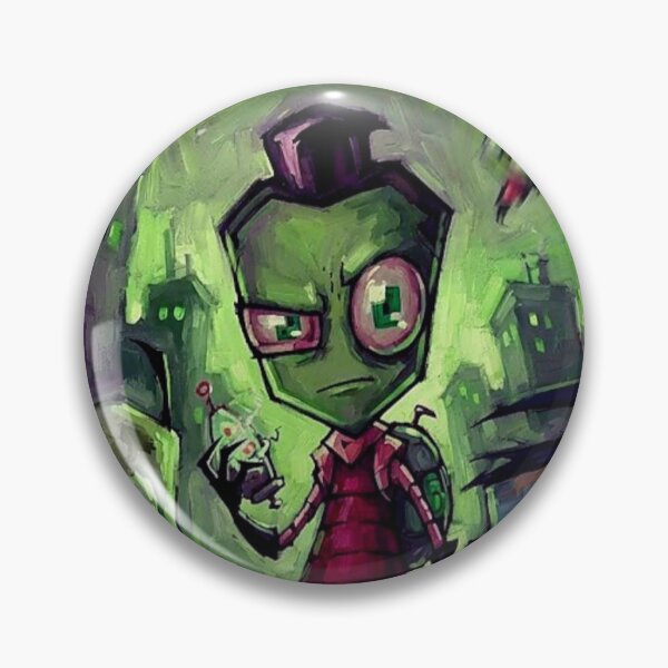 Item preview, Invader Zim Animated Sci-Fi Fine Art Tribute designed and sold by Art's Diner.