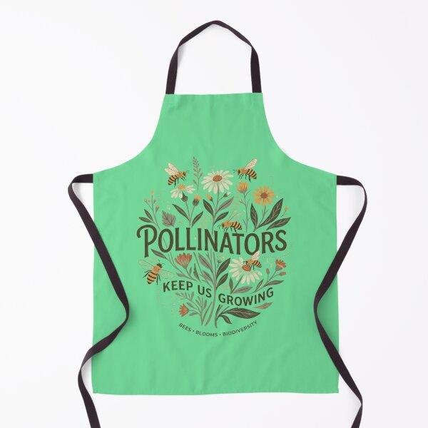 Item preview, Pollinators Keep Us Growing | Bee Botanical Nature Artwork designed and sold by Amr Darwish Graphic designer.