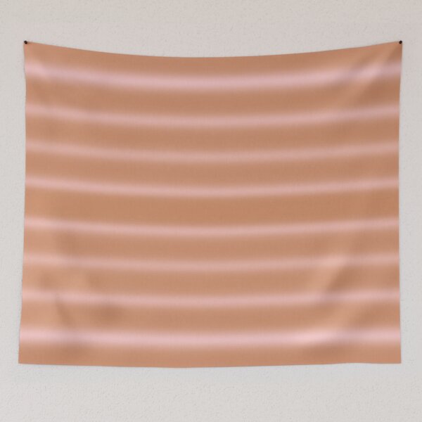 Item preview, Minimalist Ribbed Waves Pattern in Blush Pink and Caramel designed and sold by pluielegere.