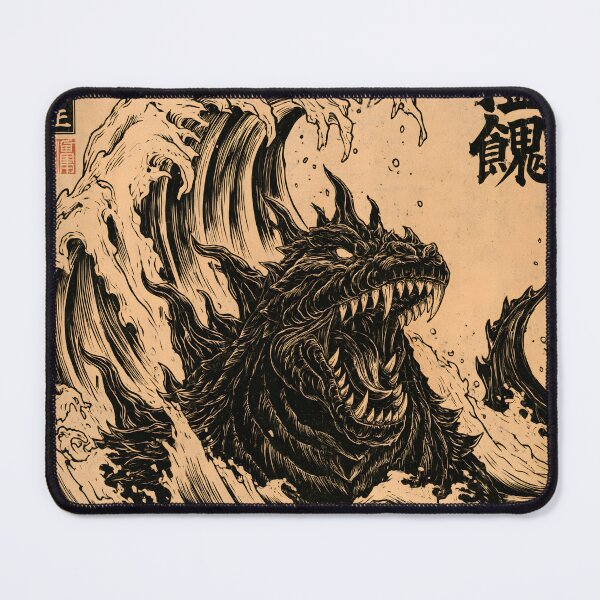Item preview, Ukiyo-e Dragon Wave Japanese Woodblock Print designed and sold by GrinGalore.