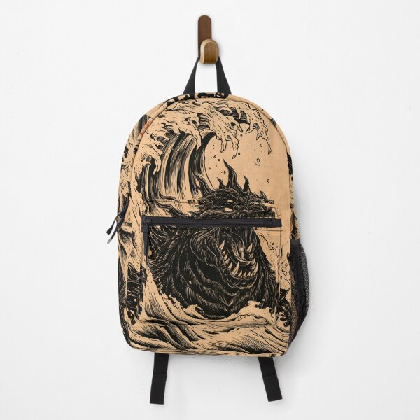Item preview, Ukiyo-e Dragon Wave Japanese Woodblock Print designed and sold by GrinGalore.