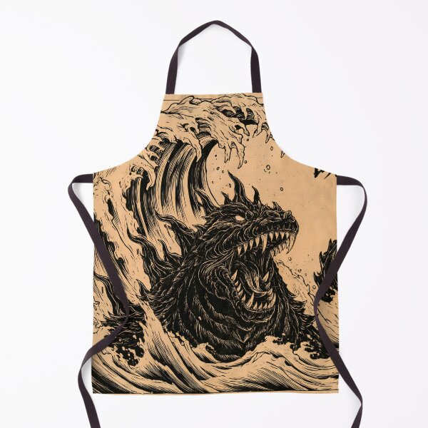 Item preview, Ukiyo-e Dragon Wave Japanese Woodblock Print designed and sold by GrinGalore.