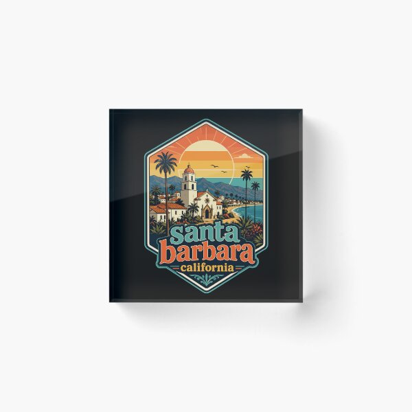 Item preview, Santa Barbara California Retro designed and sold by TomFrontierArt.