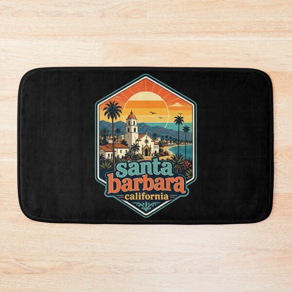 Item preview, Santa Barbara California Retro designed and sold by TomFrontierArt.