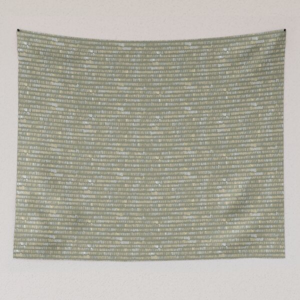 Item preview, whisp patter - stitching lines - green yellow designed and sold by Stephanie Fiona Design.