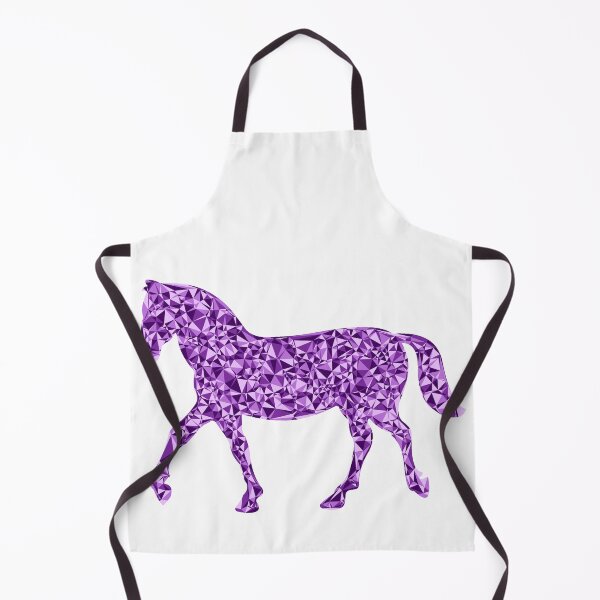 Item preview, Purple Triangular Mosaic Trotting Horse Silhouette Design designed and sold by DymondDesigns.