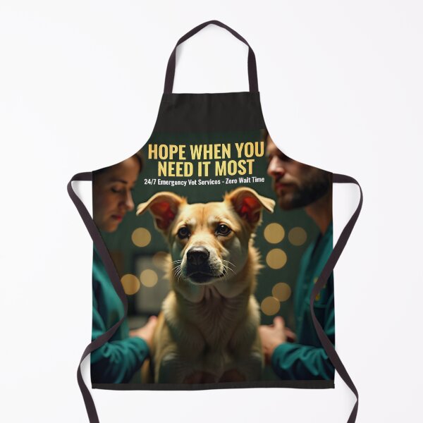 Item preview, Hope When You Need It Most Vet Poster: 24-7 Surgical Dog Hospital Canvas designed and sold by Creative-RE.