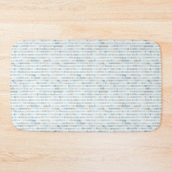 Item preview, whisp patter - stitching lines - white blue designed and sold by Stephanie Fiona Design.