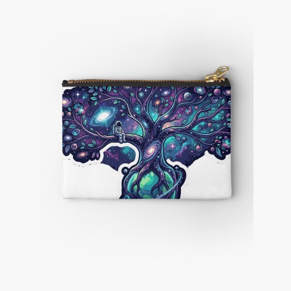 Item preview, Cosmic Tree of Life — Galaxy Branches Rooted in Earth Sticker designed and sold by RoyArt0.