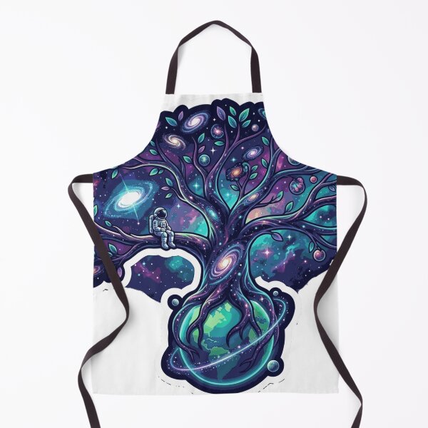 Item preview, Cosmic Tree of Life — Galaxy Branches Rooted in Earth Sticker designed and sold by RoyArt0.