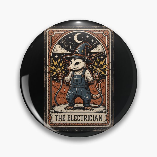 Item preview, Opossum Electrician Halloween Vintage Tarot Card Occult Goth designed and sold by MTRBSK11.