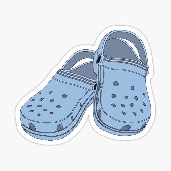 Crocs Blue Jeans" Sticker for tlaprise |