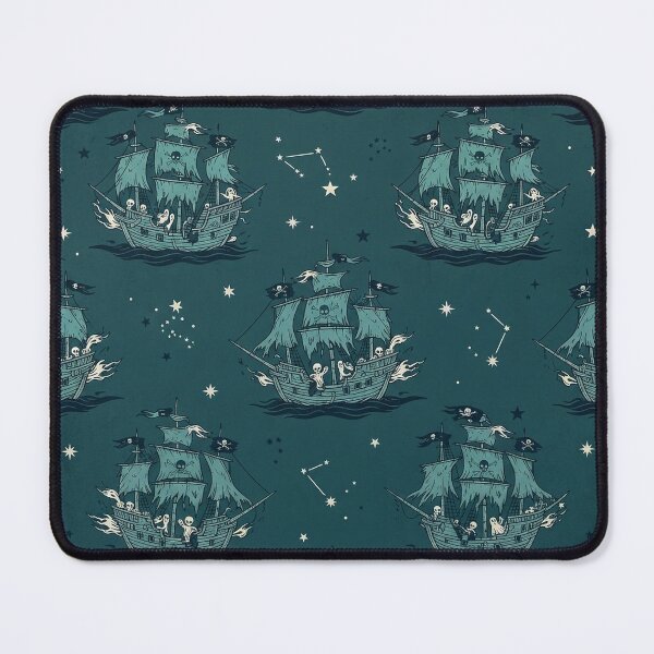 Item preview, Ghost Ships - Vintage Seamless Halloween Pattern designed and sold by inkaylindesign.