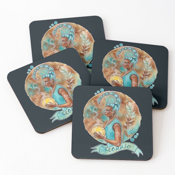 Item preview, Scorpio Zodiac Sign Celestial Water Element Magic Art designed and sold by esmavart.