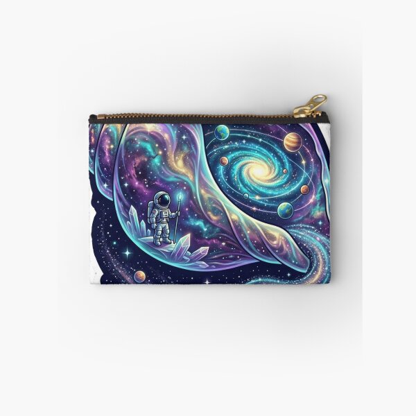 Item preview, Galaxy Shell Explorer — Astronaut Discovers Cosmic Conch Sticker designed and sold by RoyArt0.