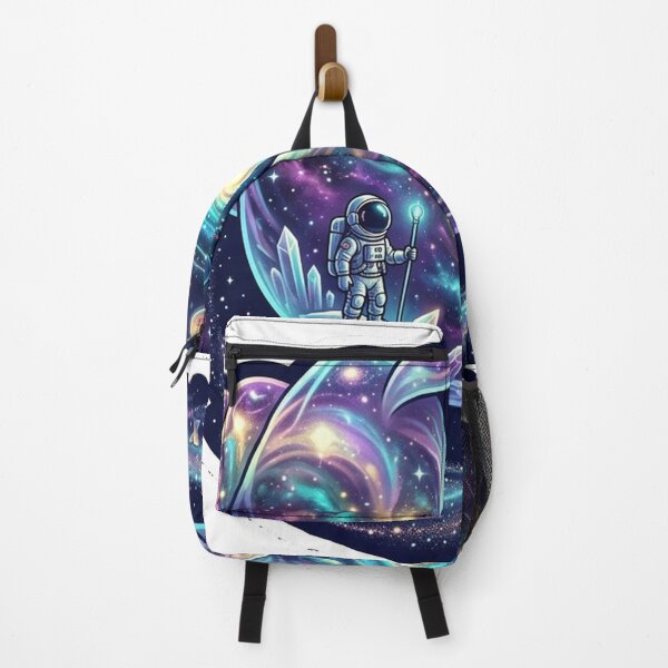Item preview, Galaxy Shell Explorer — Astronaut Discovers Cosmic Conch Sticker designed and sold by RoyArt0.
