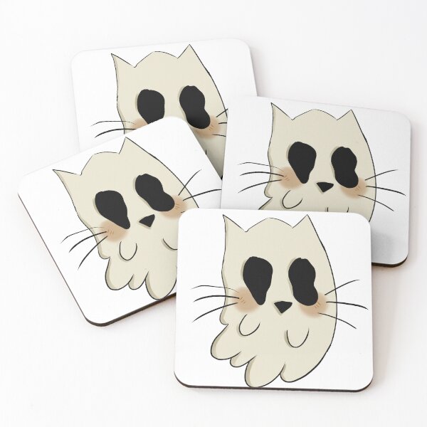 Item preview, Ghost kitten | Halloween illustration designed and sold by Halo Design.