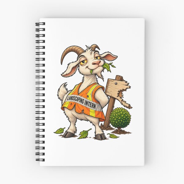 Item preview, Landscaping Intern Goat designed and sold by Concrete Coffee Studio.