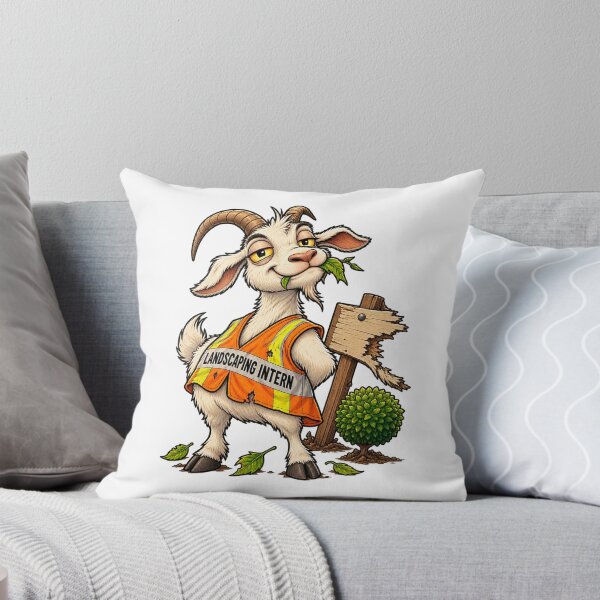 Item preview, Landscaping Intern Goat designed and sold by Concrete Coffee Studio.