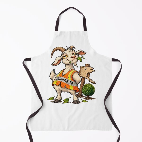 Item preview, Landscaping Intern Goat designed and sold by Concrete Coffee Studio.