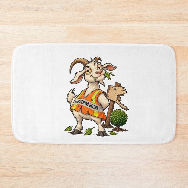 Item preview, Landscaping Intern Goat designed and sold by Concrete Coffee Studio.