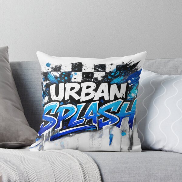 Item preview, Urban Splash: Blue Edition – Bold Graffiti Art Inspired by City Lights designed and sold by MaryvonLogg.