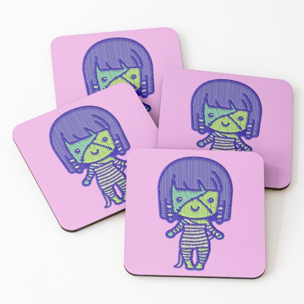 Item preview, Kawaii Zombie Girl Halloween Embroidery Patch Sticker designed and sold by · GAMING SOUL ·.
