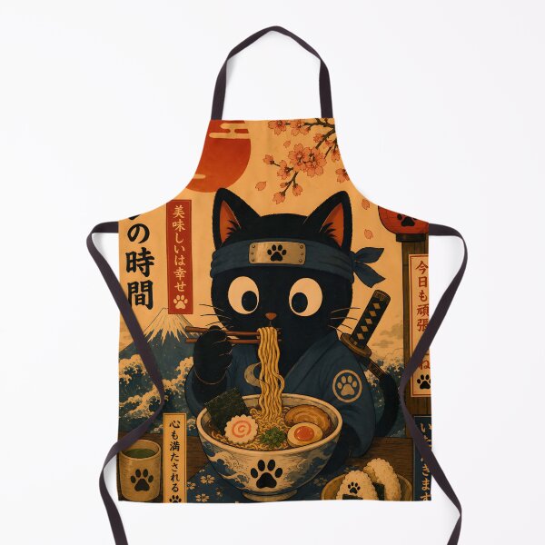 Item preview, Ramen Ninja Black Cat designed and sold by SchultzWaltons.