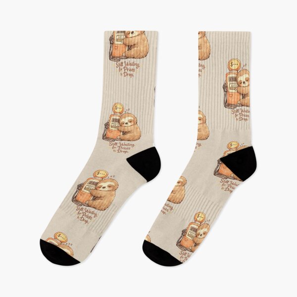 Item preview, Cute Sloth Fuel Price Crisis | Kawaii Still Waiting for Prices to Drop designed and sold by Moons Studio.
