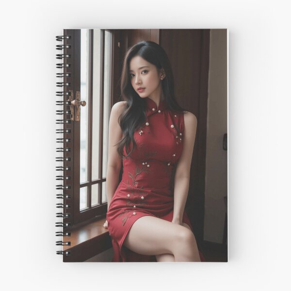 Item preview, Pearl Crimson – Luxury Cheongsam by the Window designed and sold by SEIMEI2025.