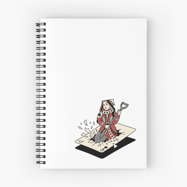 Item preview, Queen Of Spades Digging Through Playing Card designed and sold by Rare By Hero.