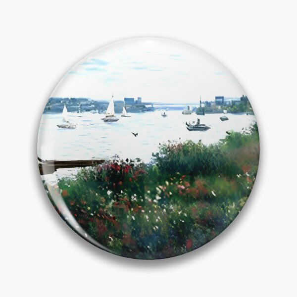 Artikelvorschau, Flussufer bei Argenteuil: Eine leuchtende impressionistische Landschaft entworfen und verkauft von artdesignsnow.
