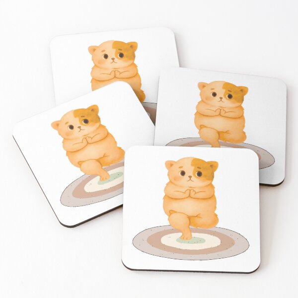 Item preview, Cute Yoga Cat Pose designed and sold by Agnisherl.