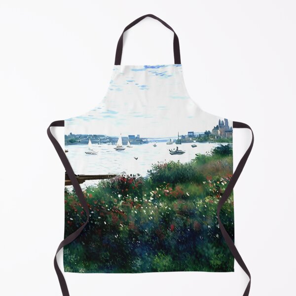 Item preview, Riverbank at Argenteuil: A Luminous Impressionist Landscape designed and sold by artdesignsnow.
