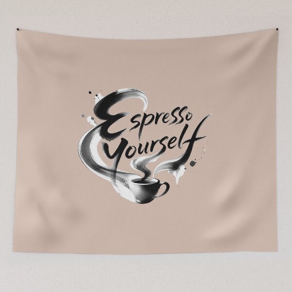 Item preview, Espresso Yourself – Funny Espresso Coffee Lover Quote designed and sold by ManggaeJM.