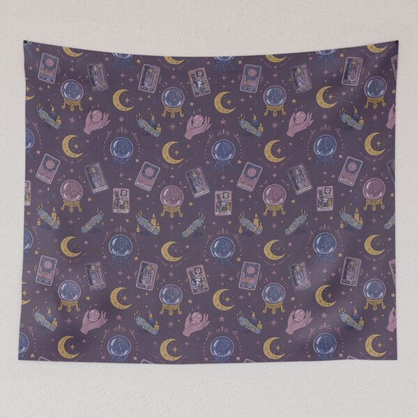 Item preview, Fortune Teller - Boho Seamless Halloween Pattern designed and sold by inkaylindesign.