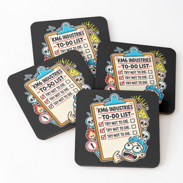 Item preview, KM6 Industries Official To-Do List – Try Not To Die | Funny Office & Survival Humor designed and sold by KissMy6 Industries.