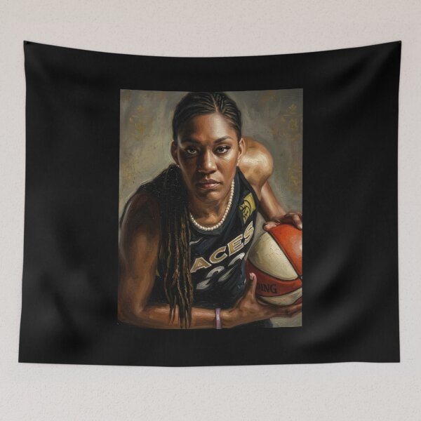 Item preview, Aja Wilson Oil Painting designed and sold by maretsad.