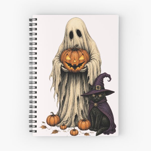 Item preview, SPOOKY GHOST AND CAT designed and sold by OskarTrendz.
