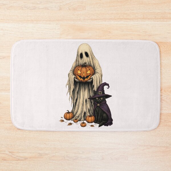 Item preview, SPOOKY GHOST AND CAT designed and sold by OskarTrendz.