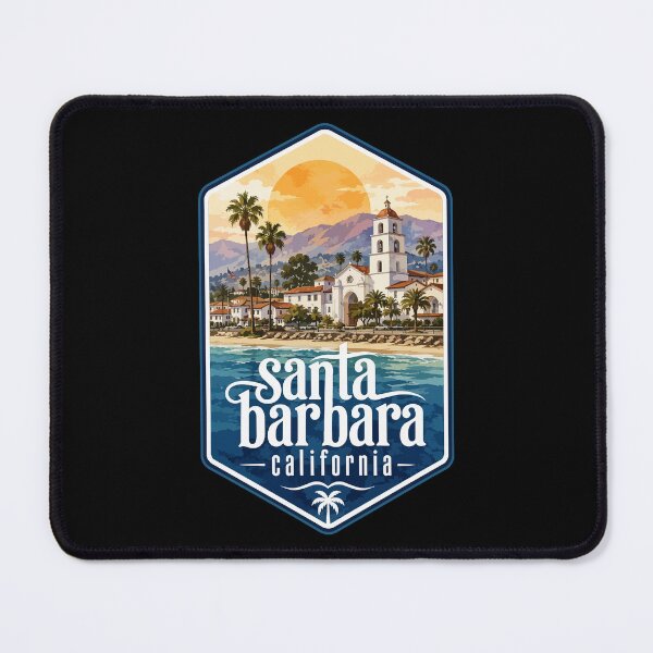 Item preview, Santa Barbara California USA Watercolor Travel designed and sold by TomFrontierArt.