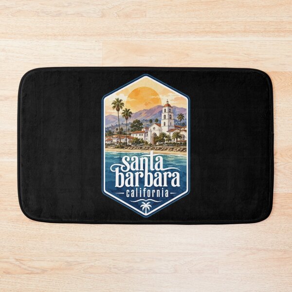 Item preview, Santa Barbara California USA Watercolor Travel designed and sold by TomFrontierArt.