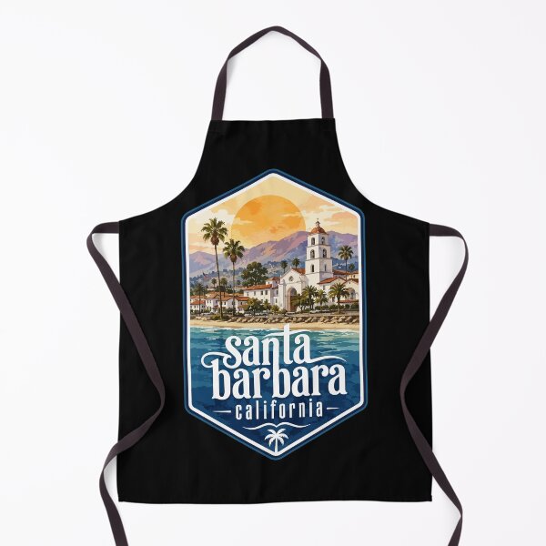 Item preview, Santa Barbara California USA Watercolor Travel designed and sold by TomFrontierArt.