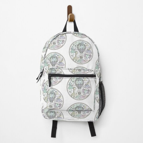 Item preview, Whimsical Hot Air Balloon Mandala Baby Nursery Art designed and sold by O & A.