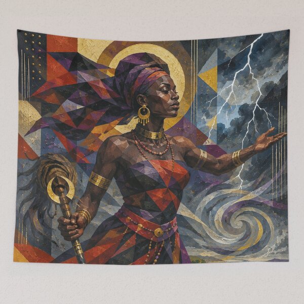 Item preview, West African Goddess Oya, Goddess of the Storm. designed and sold by GalleryKauffeld.