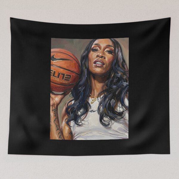 Item preview, Aja Wilson Oil Painting designed and sold by maretsad.