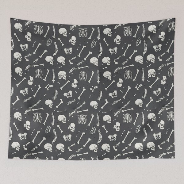 Item preview, Bones and Ribs - Minimal Seamless Halloween Pattern designed and sold by inkaylindesign.