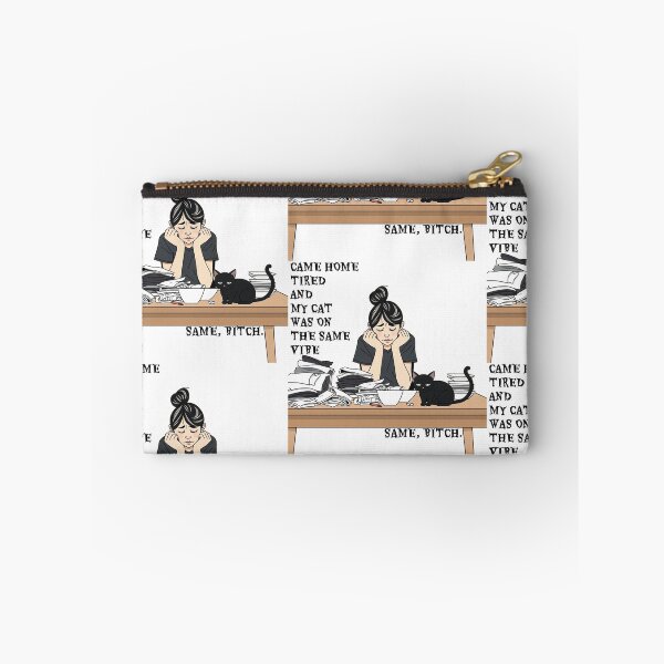 Artikelvorschau, Kam müde nach Hause und meine Katze war genauso drauf – dieselbe Zicke – Lustiges T-Shirt für schwarze Katzenmama entworfen und verkauft von MancanoCo.