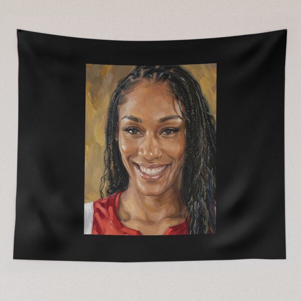 Item preview, Aja Wilson Oil Painting designed and sold by maretsad.
